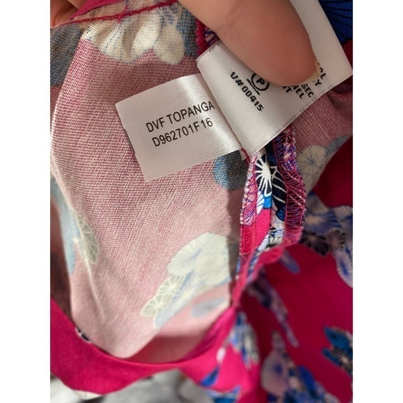 Diane Von Furstenberg Topanga Floral Satin Dress - Picture 13 of 16